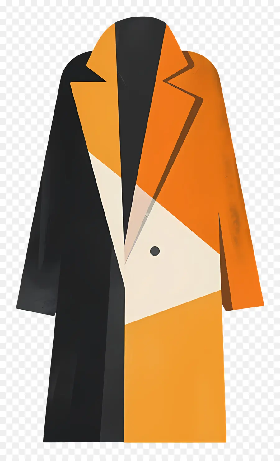 пальто，апельсиновая и черная куртка PNG