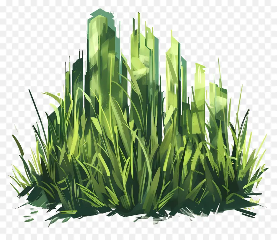 зеленая трава，пышная газон PNG