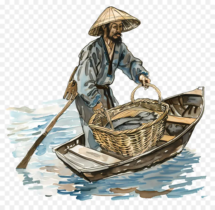 Рыбная ловля，лодка PNG