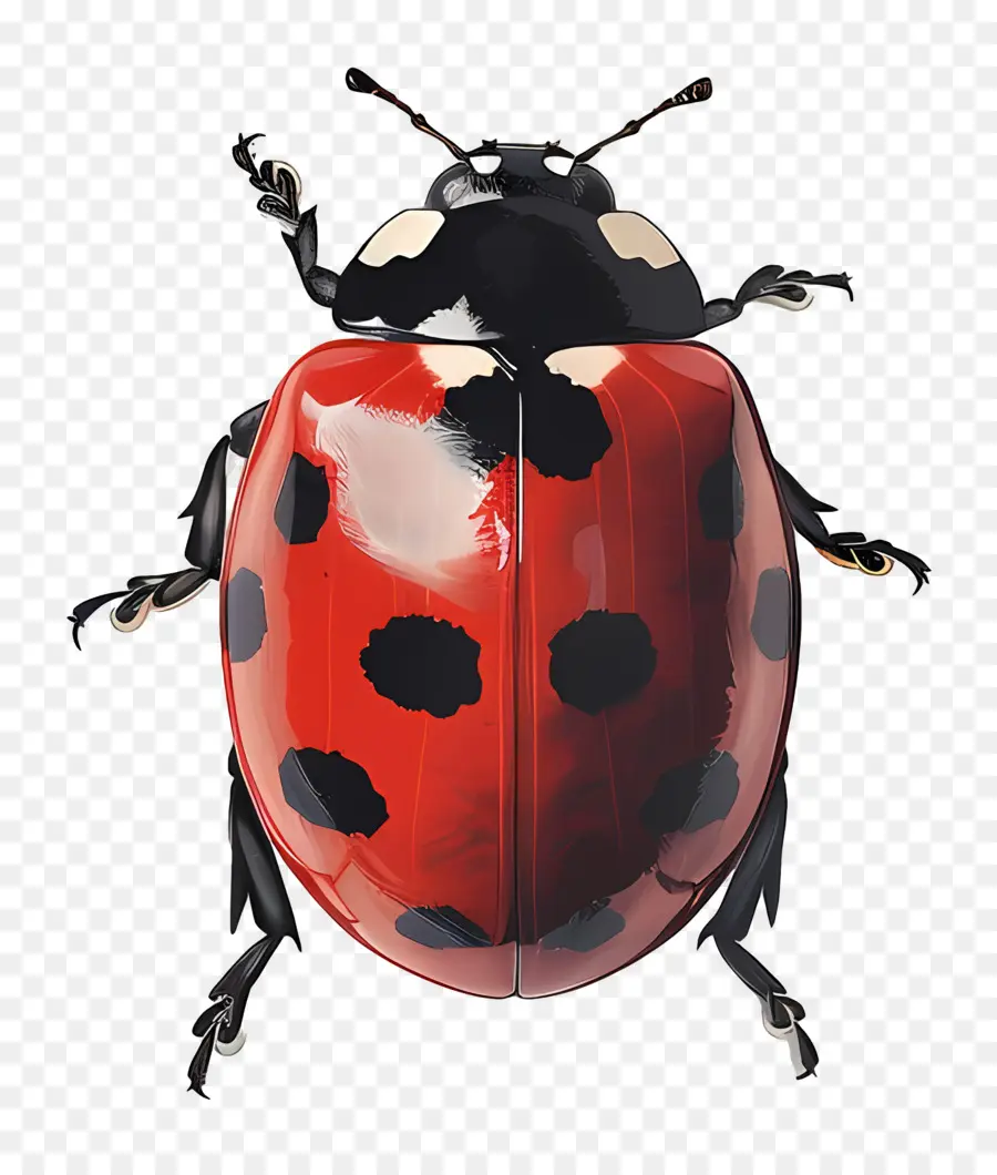 Ladybug，красный PNG