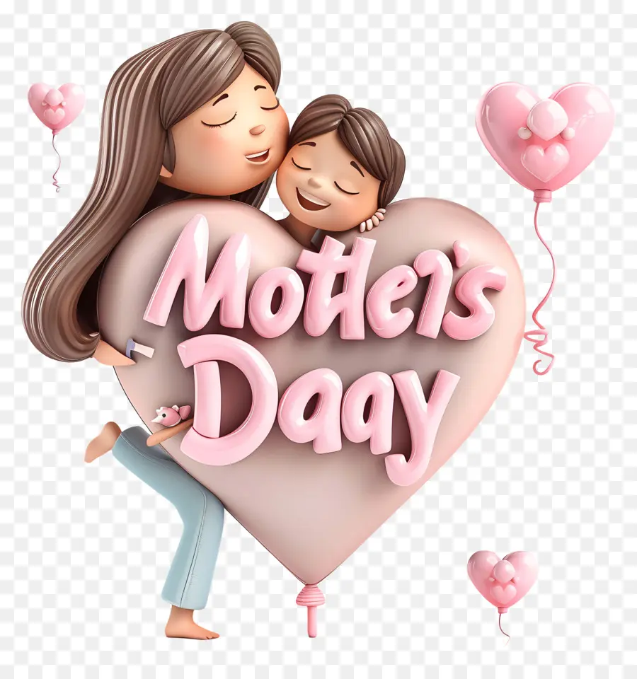 Mothers Day，3d визуализация PNG