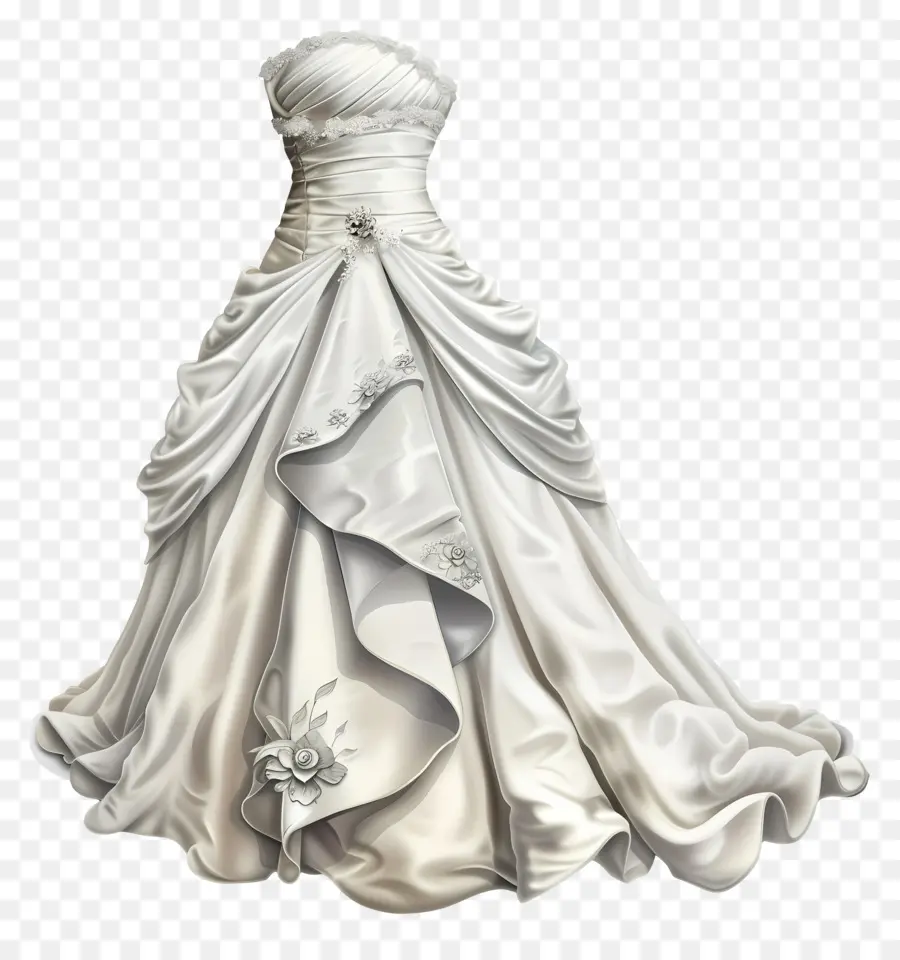 белое свадебное платье，свадебное платье PNG