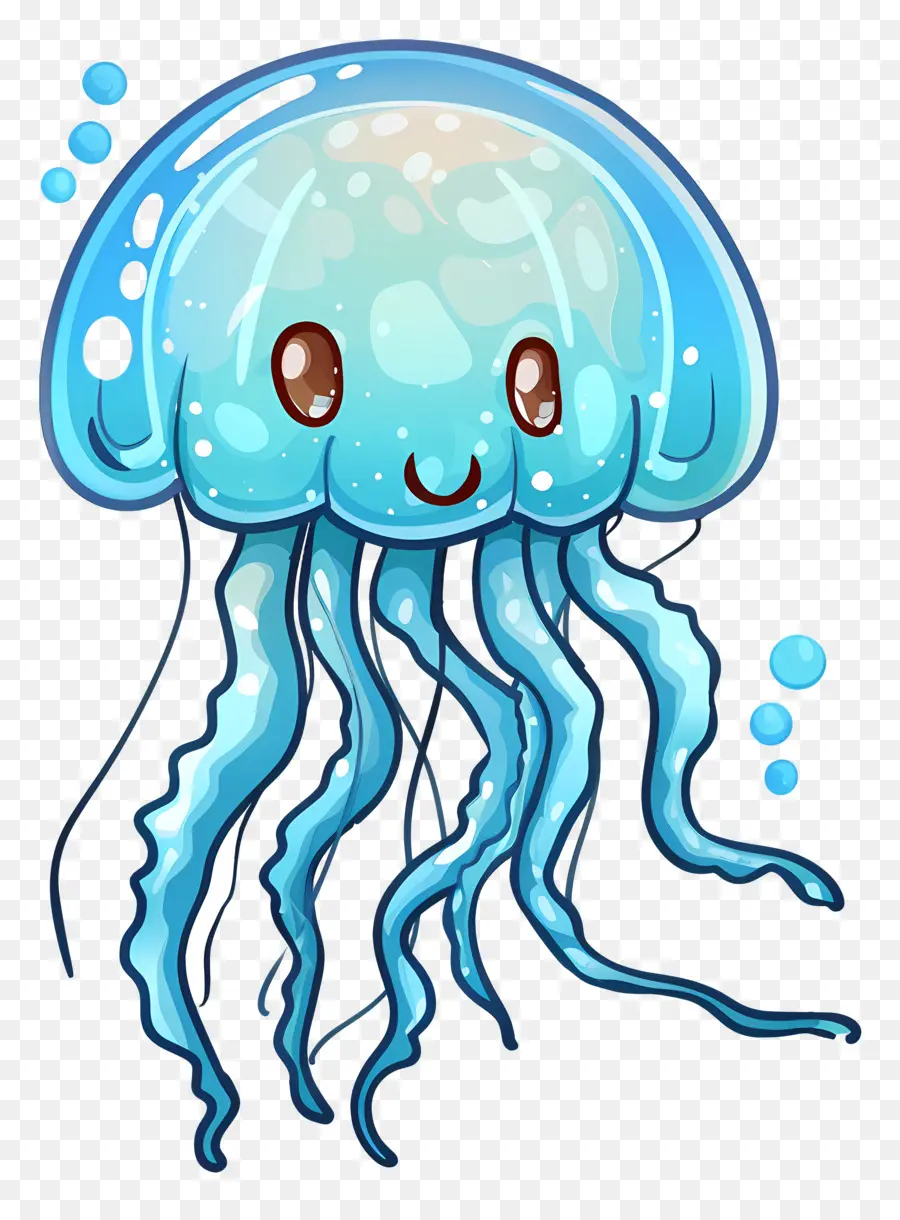 медузы，милые PNG