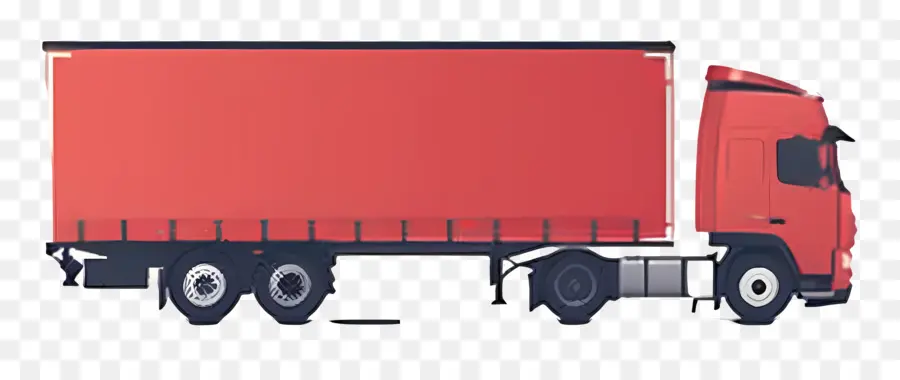 Грузовик，Красный Semi Truck PNG