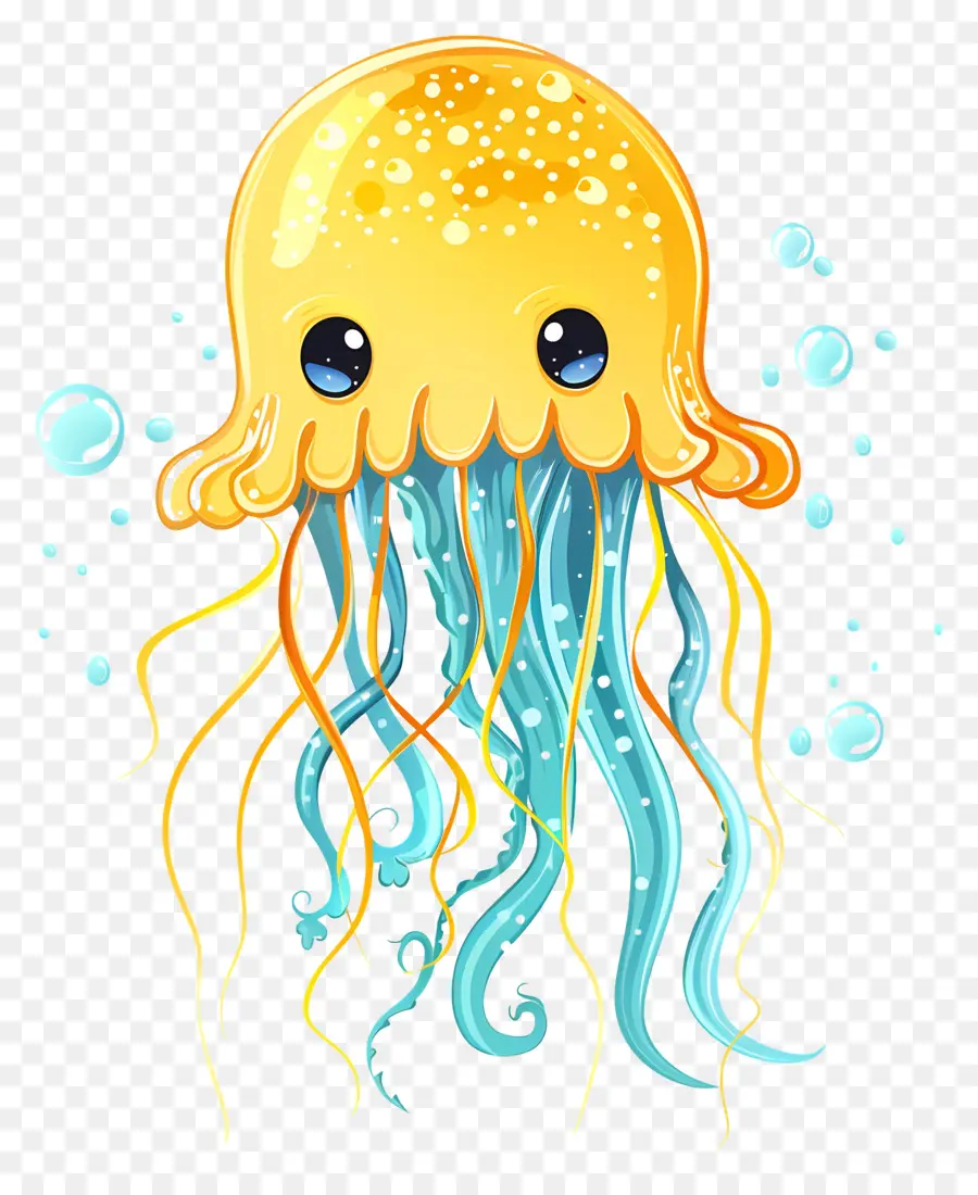 медузы，мультфильм PNG