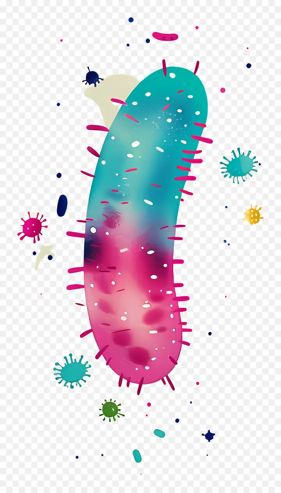 Бактерии，Милое существо PNG