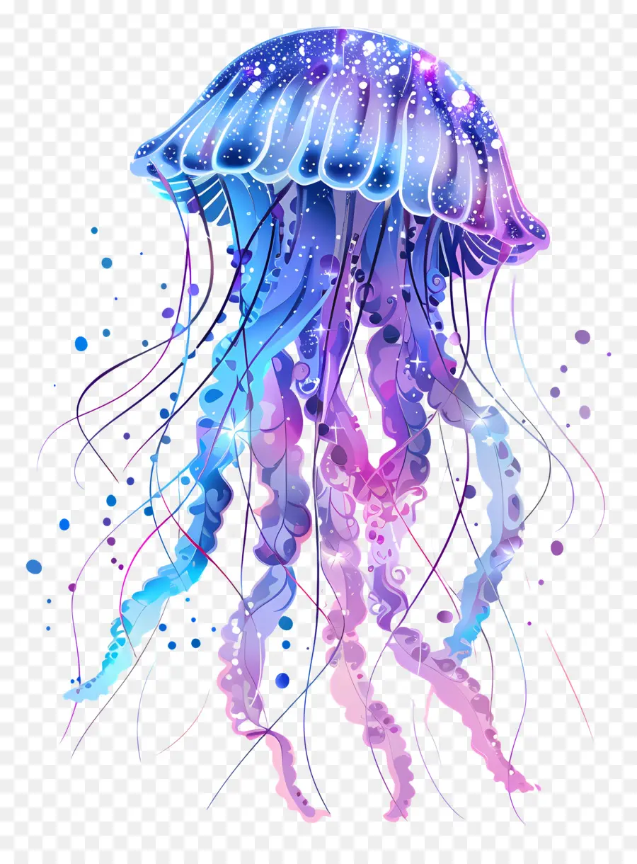 медузы，фиолетовый PNG