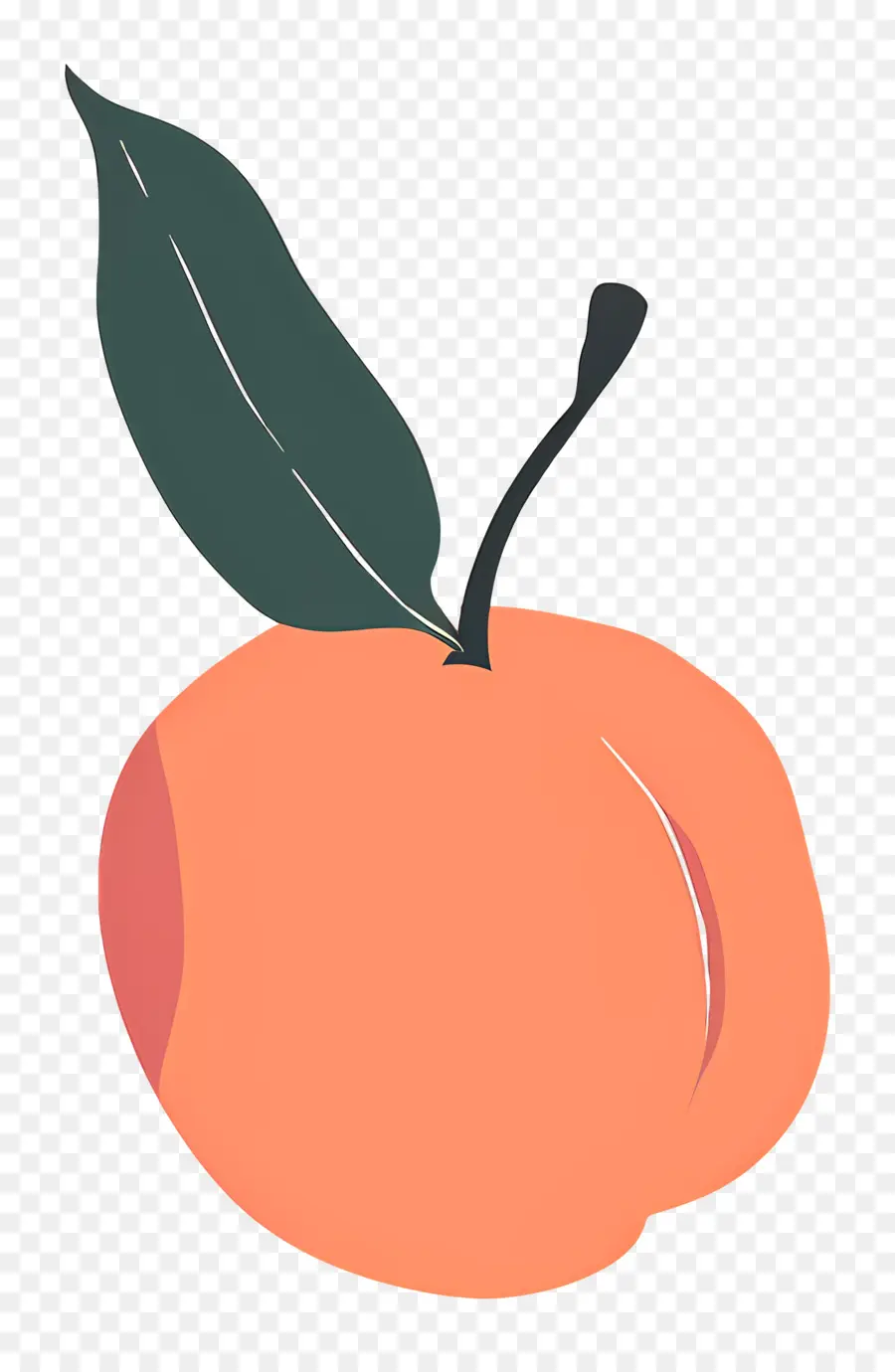 персик，оранжевый PNG