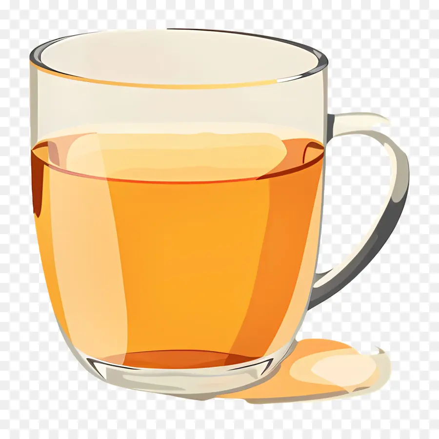 чай，стеклянная кружка PNG