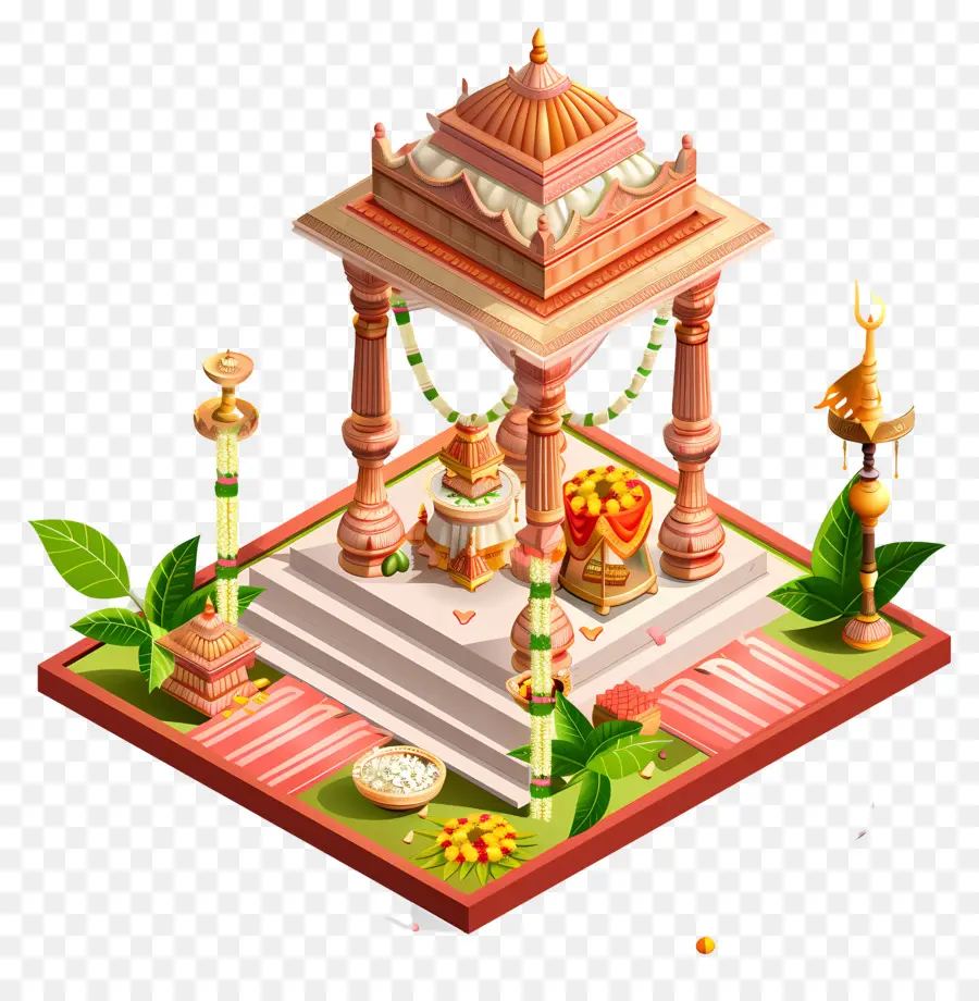 Индуистской свадьбы，Храм PNG