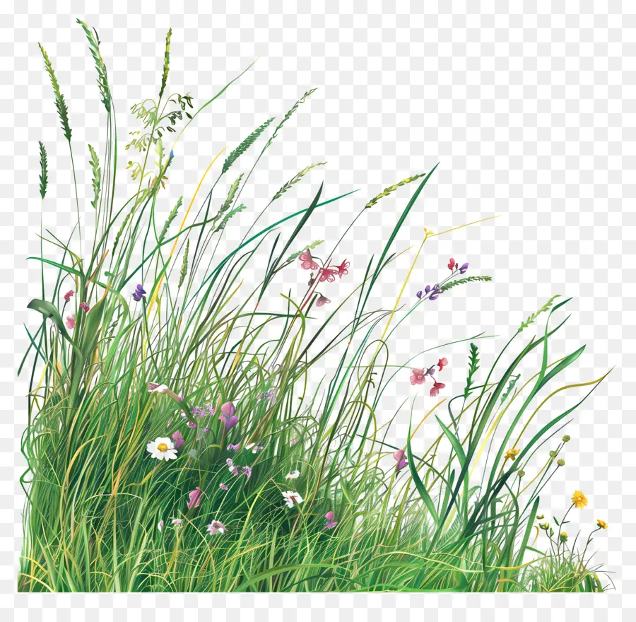 Цветочная трава，трава PNG