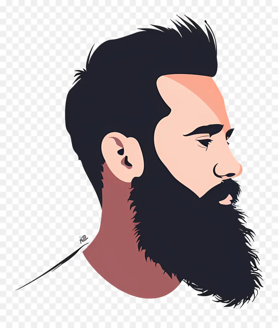 борода，человек PNG