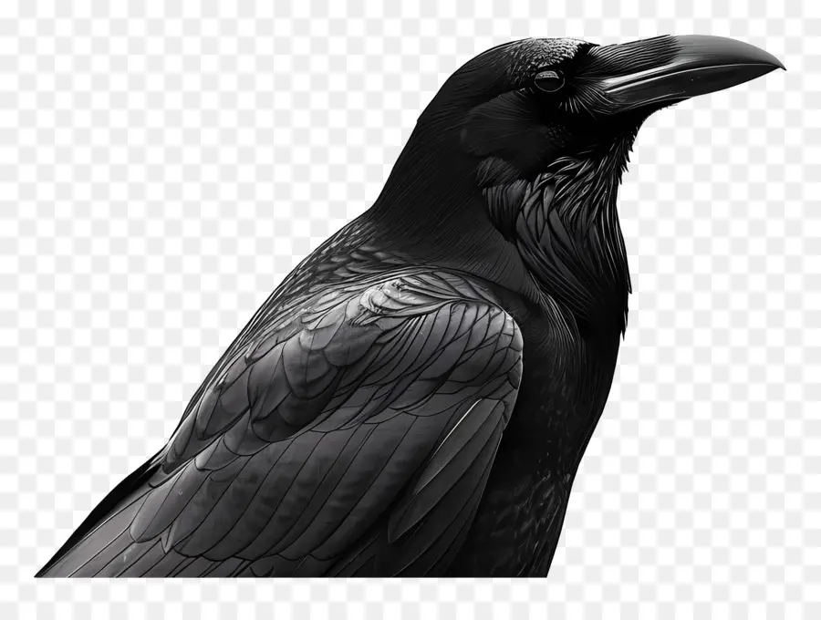 ворон，черная птица PNG