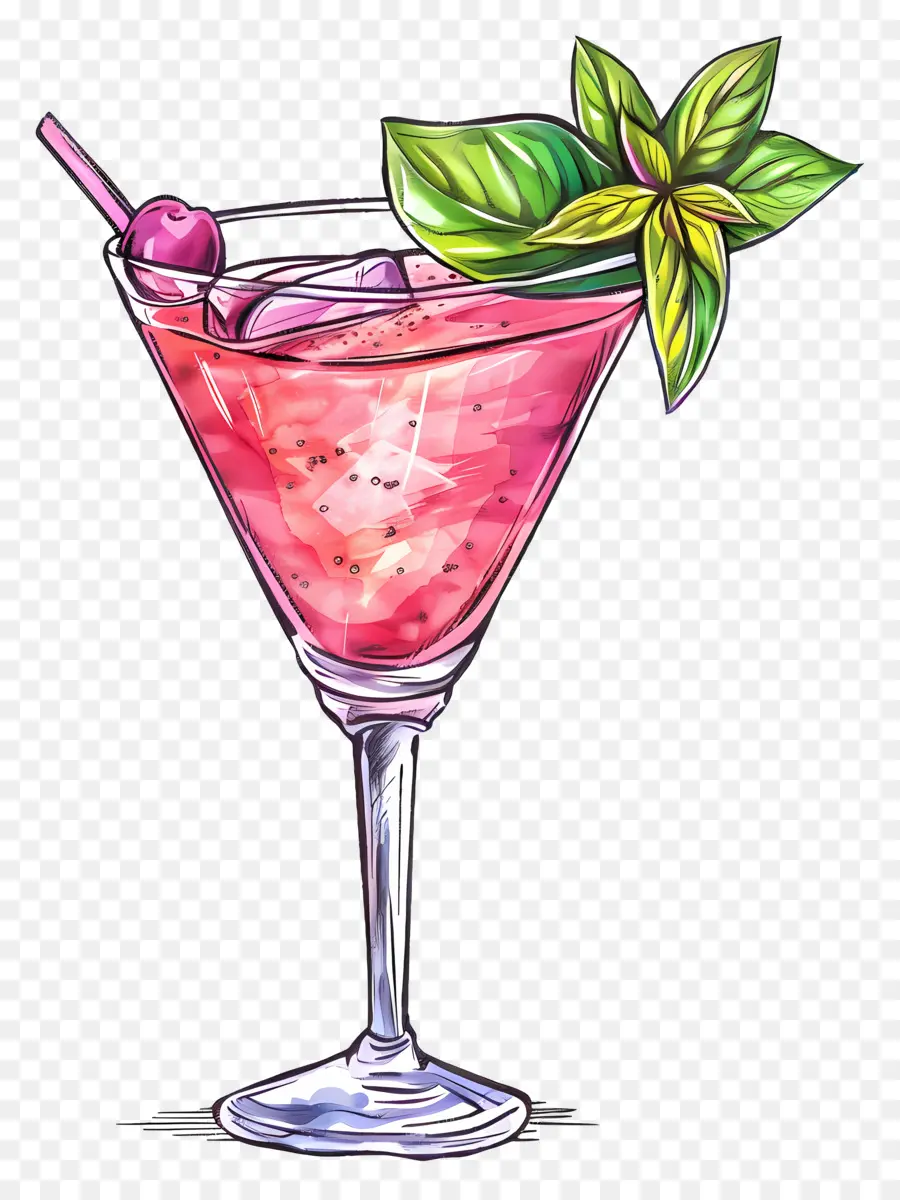 розовый коктейль，Маргарита PNG