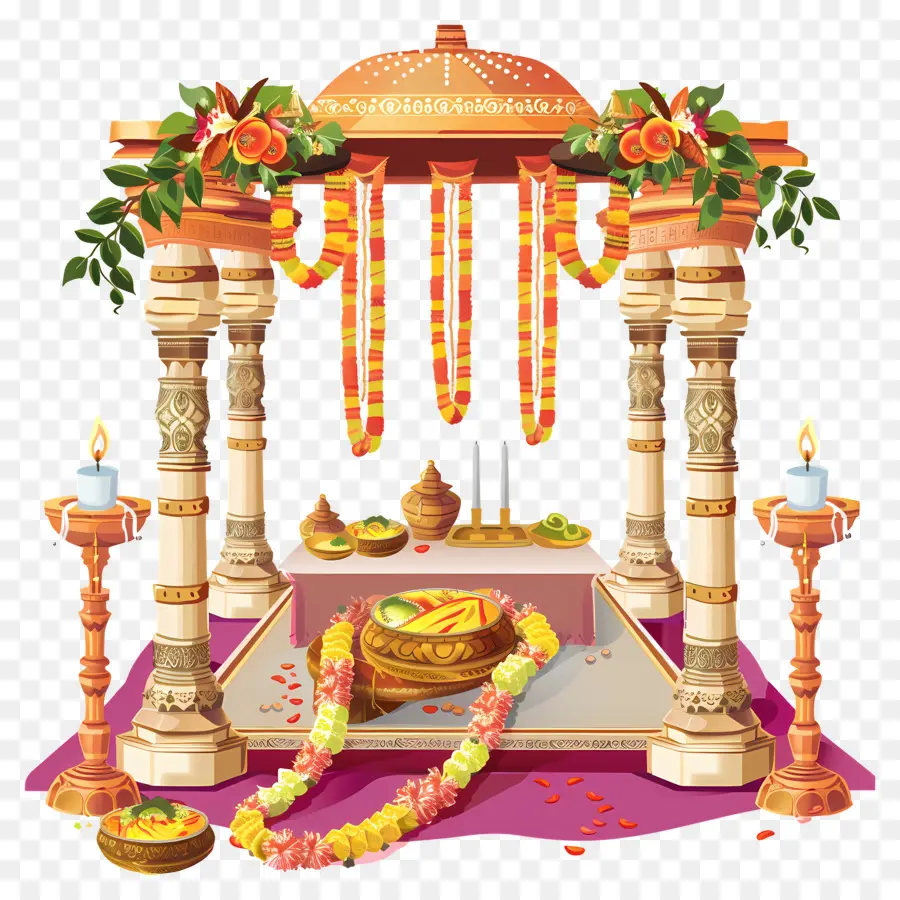 Индуистской свадьбы，Храм PNG