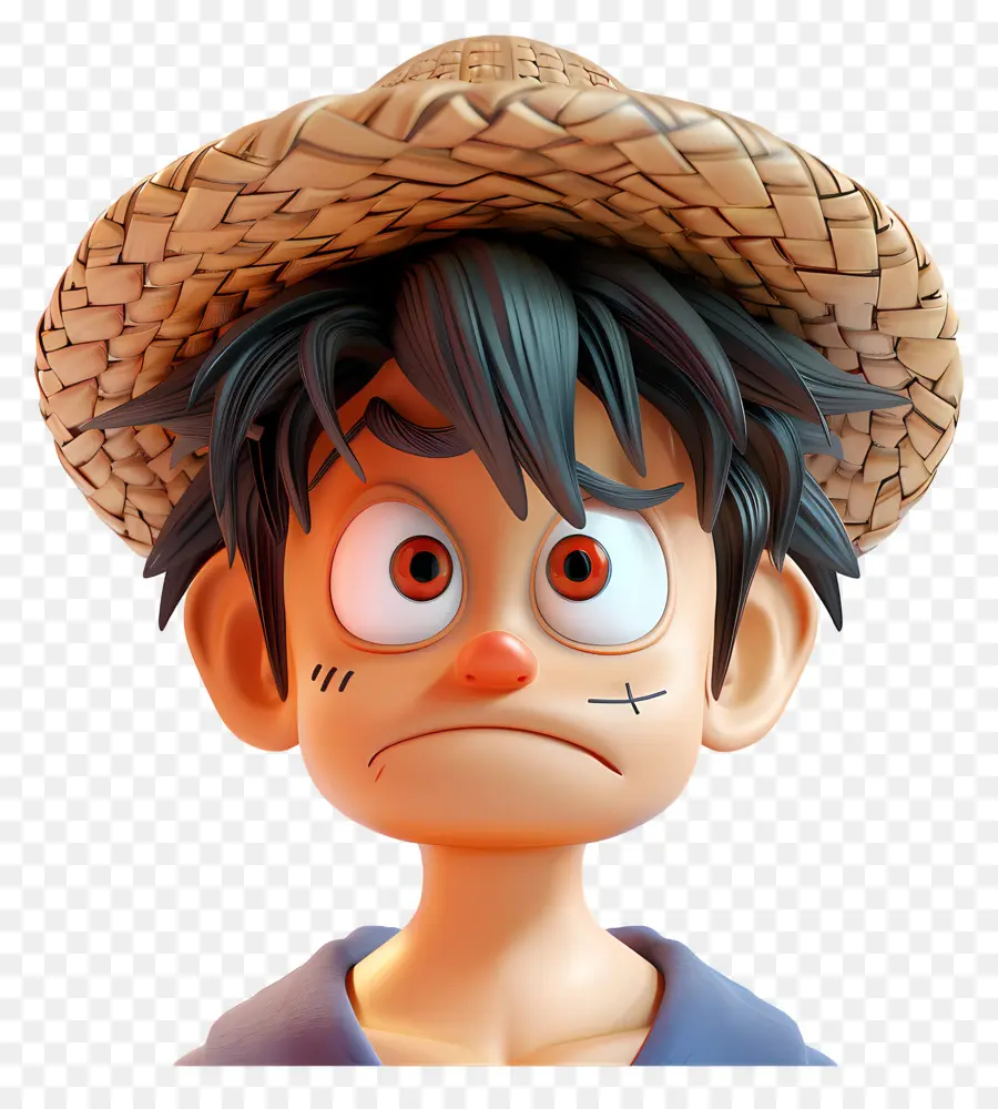 Луффи лицо，персонажа из мультфильма PNG