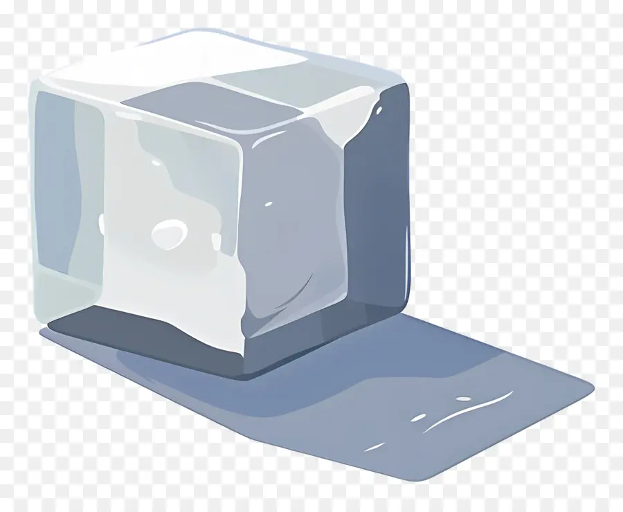 Кубик льда，прозрачный куб PNG