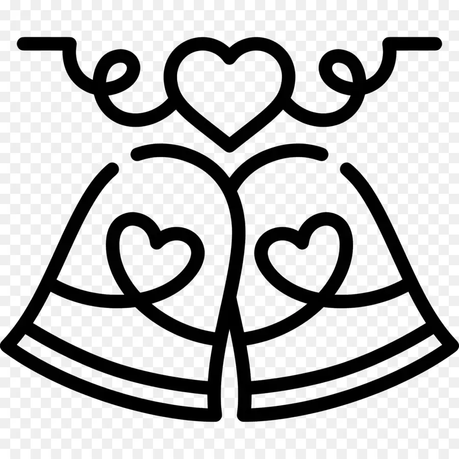 Свадебные Колокола，логотип свадьбы PNG