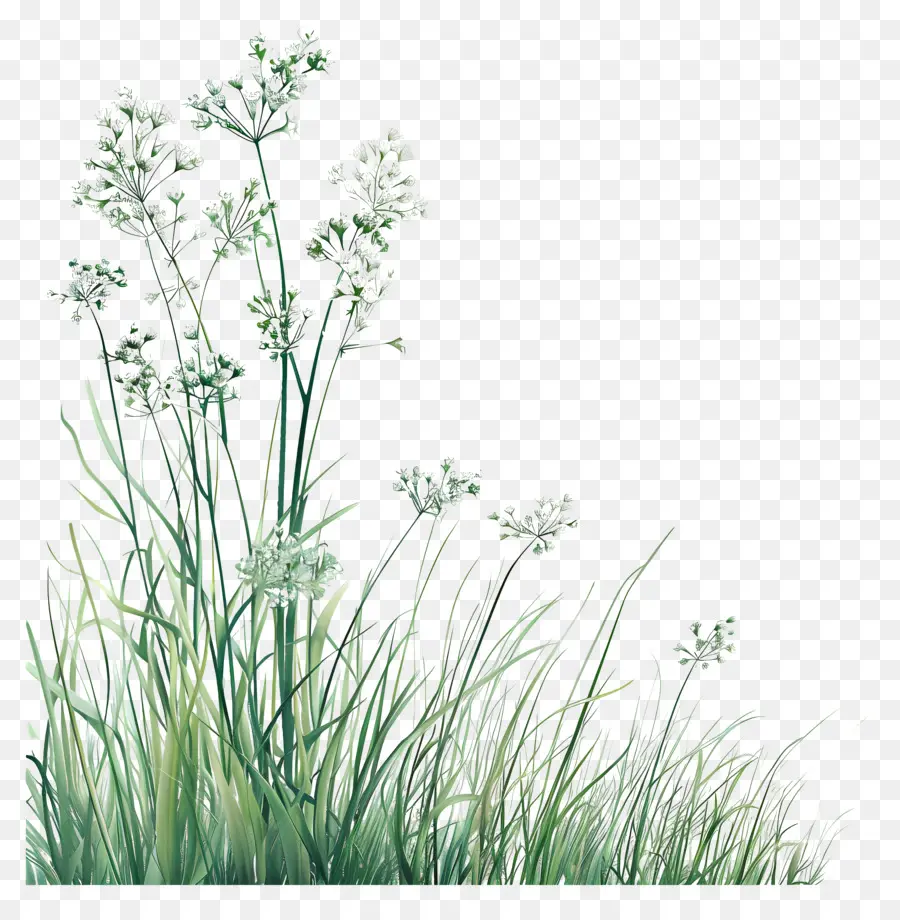 Цветочная трава，высокая трава PNG