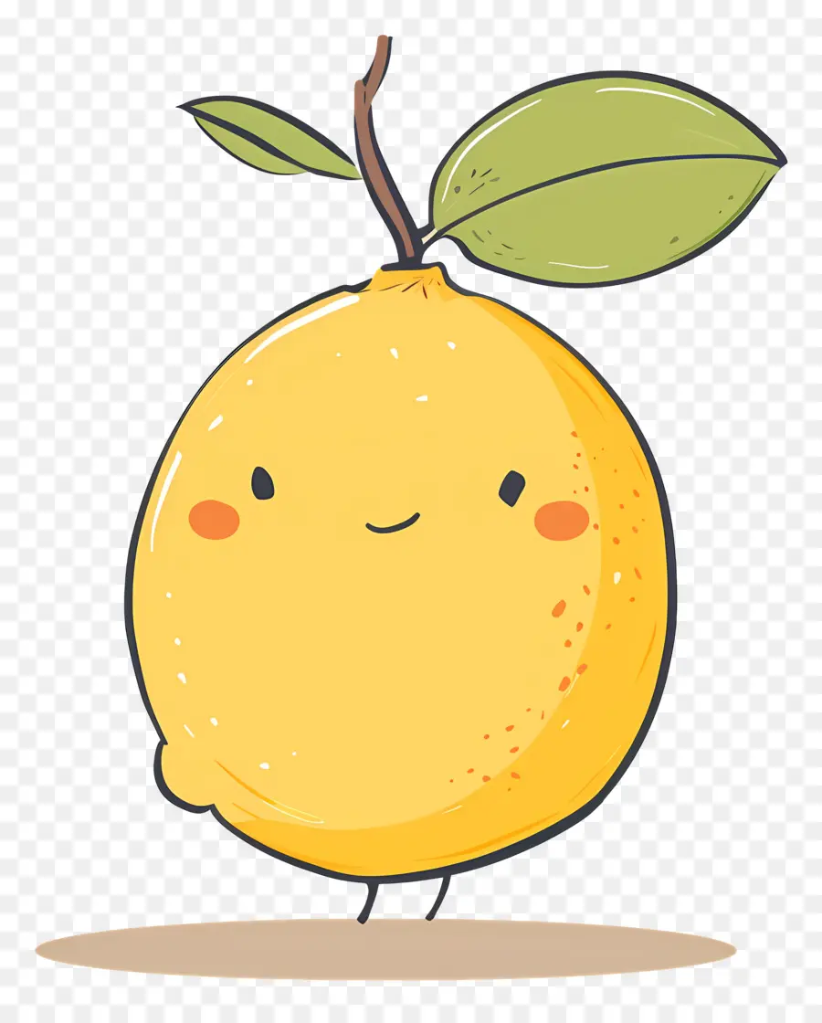 Лимон，Улыбающиеся фрукты PNG
