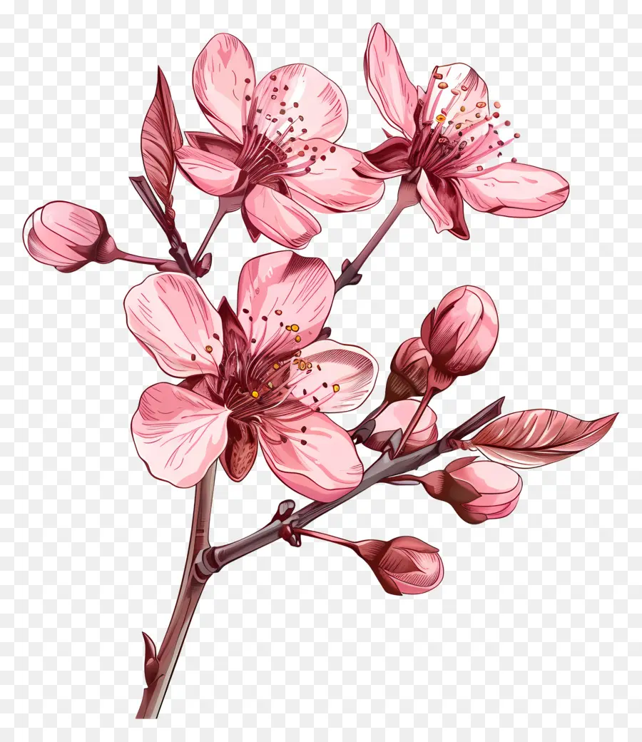 Сакура цветы，Вишневое дерево PNG