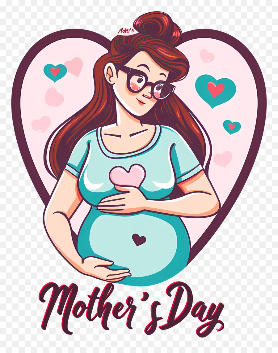 Mothers Day，беременная женщина PNG