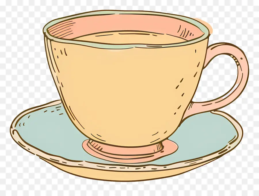 чашка чая，старинные чашки кофе PNG