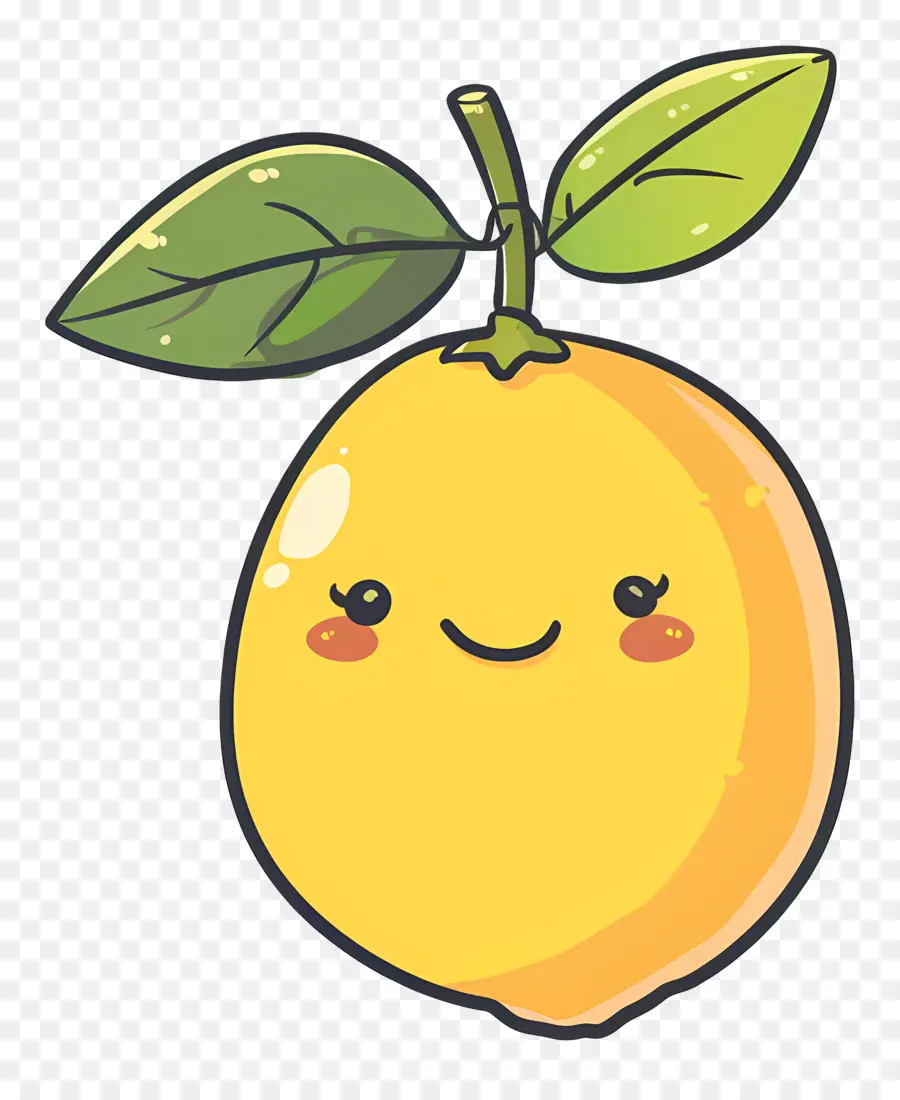 Лимон，милые PNG