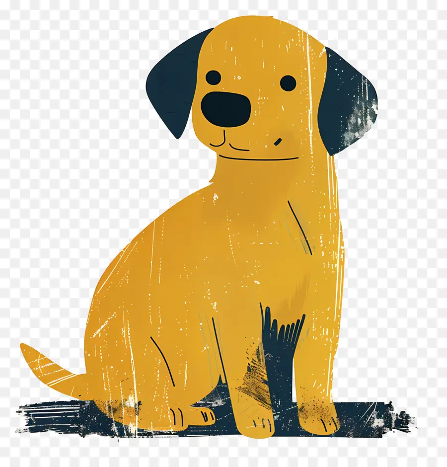 Золотая собака，Желтая собака PNG