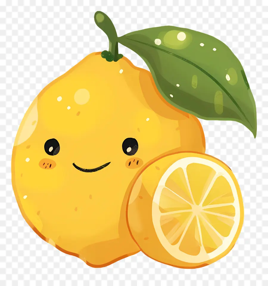 Лимон，улыбается PNG
