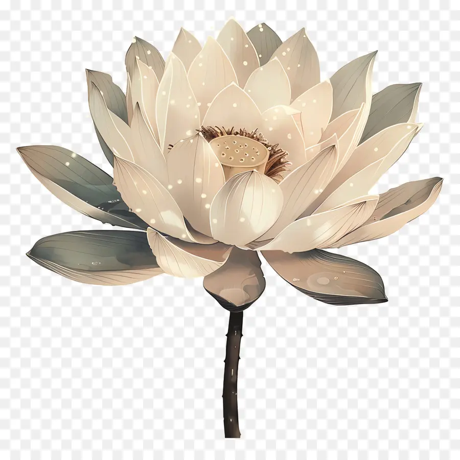 Цветок Лотоса，белый цветок лотоса PNG