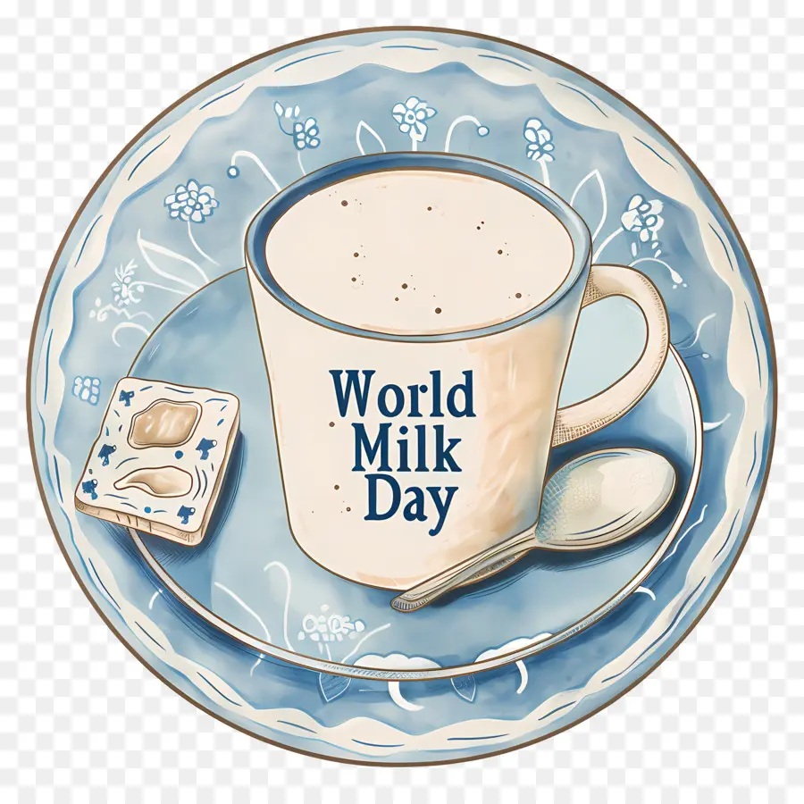 Всемирный День Молока，керамическая тарелка PNG