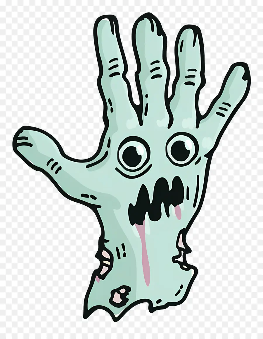 рука зомби，мультфильм руки PNG