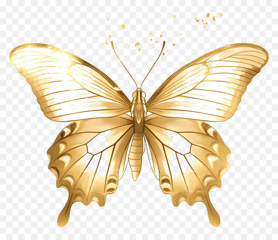 Золотая бабочка，Золотая Бабочка PNG