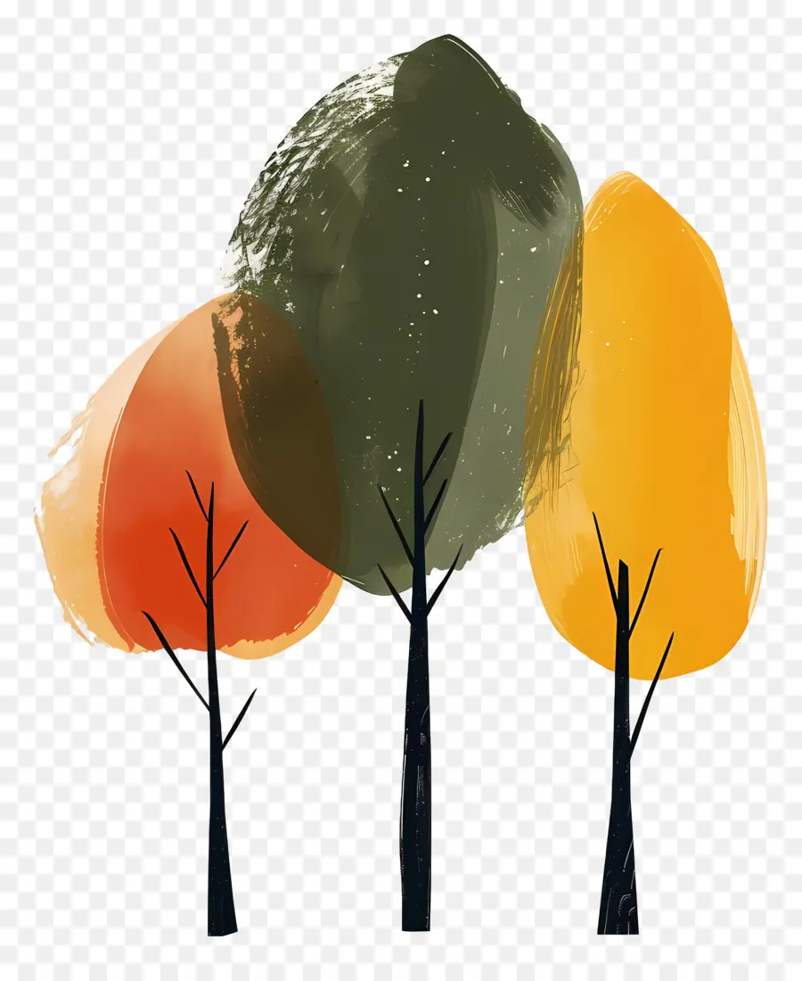 деревья，картина дерево PNG