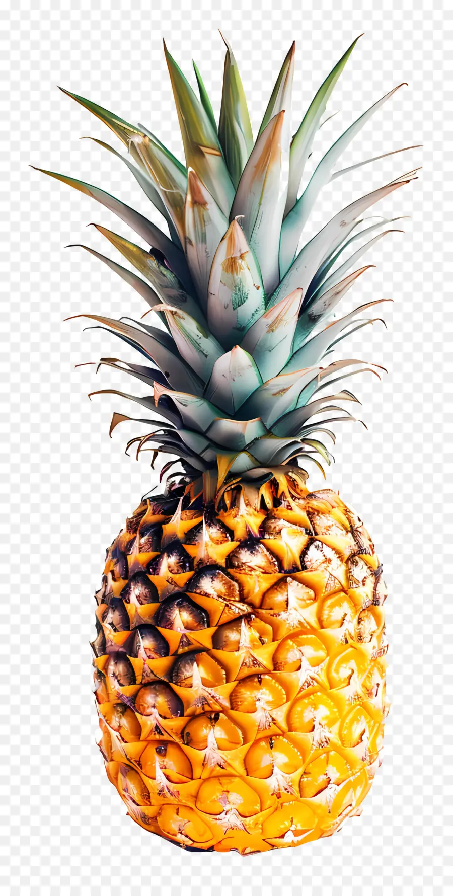 Pineapple，золотой PNG
