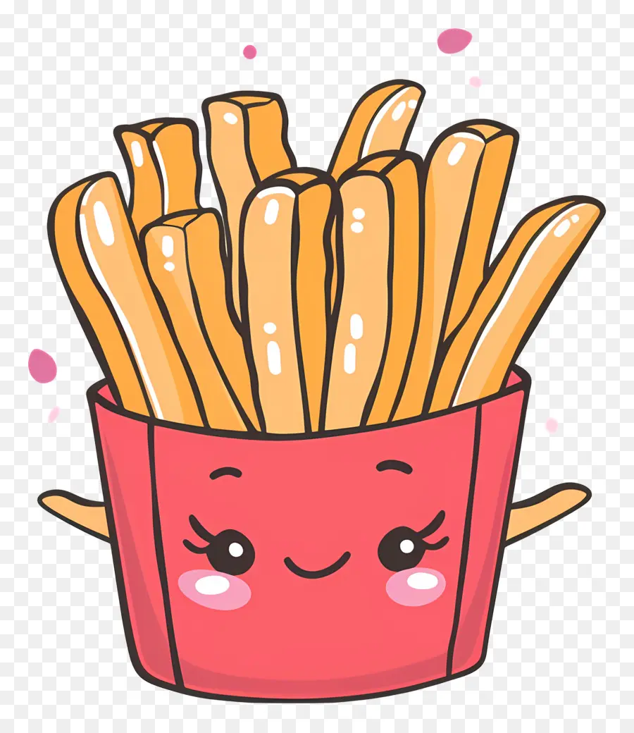 Картофель фри，персонажа из мультфильма PNG