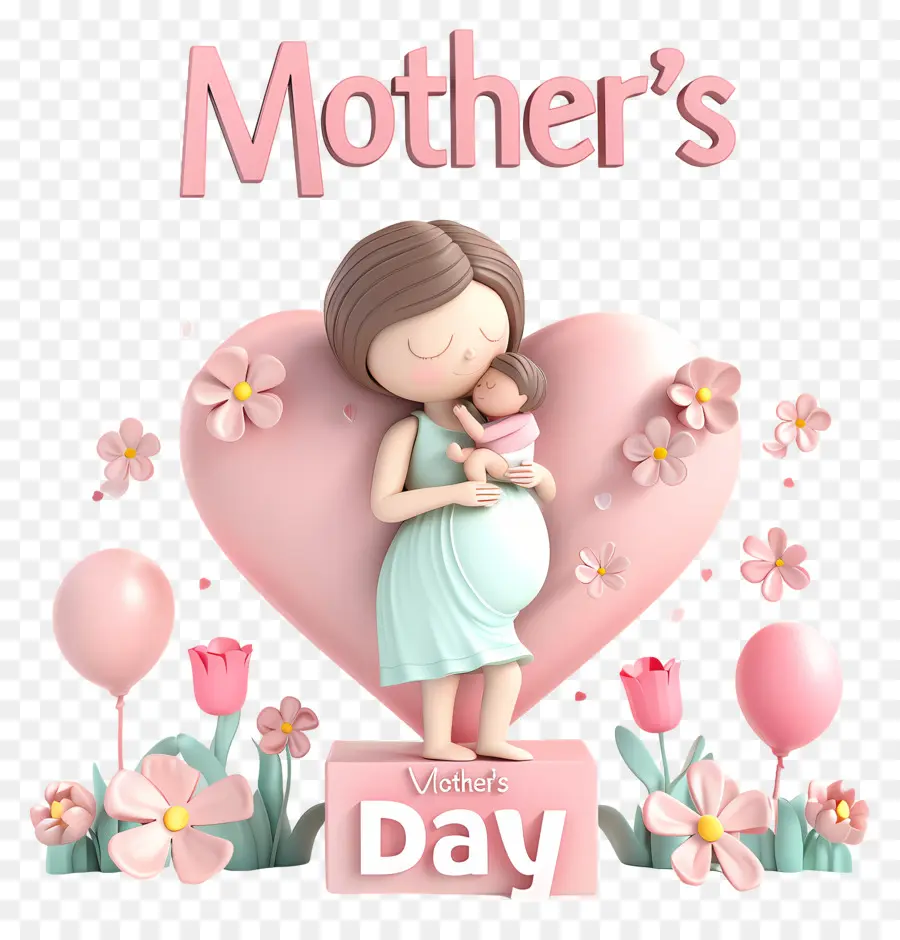 Mothers Day，материнство PNG