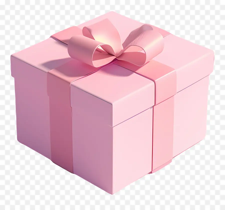 подарочная коробка，розовый PNG