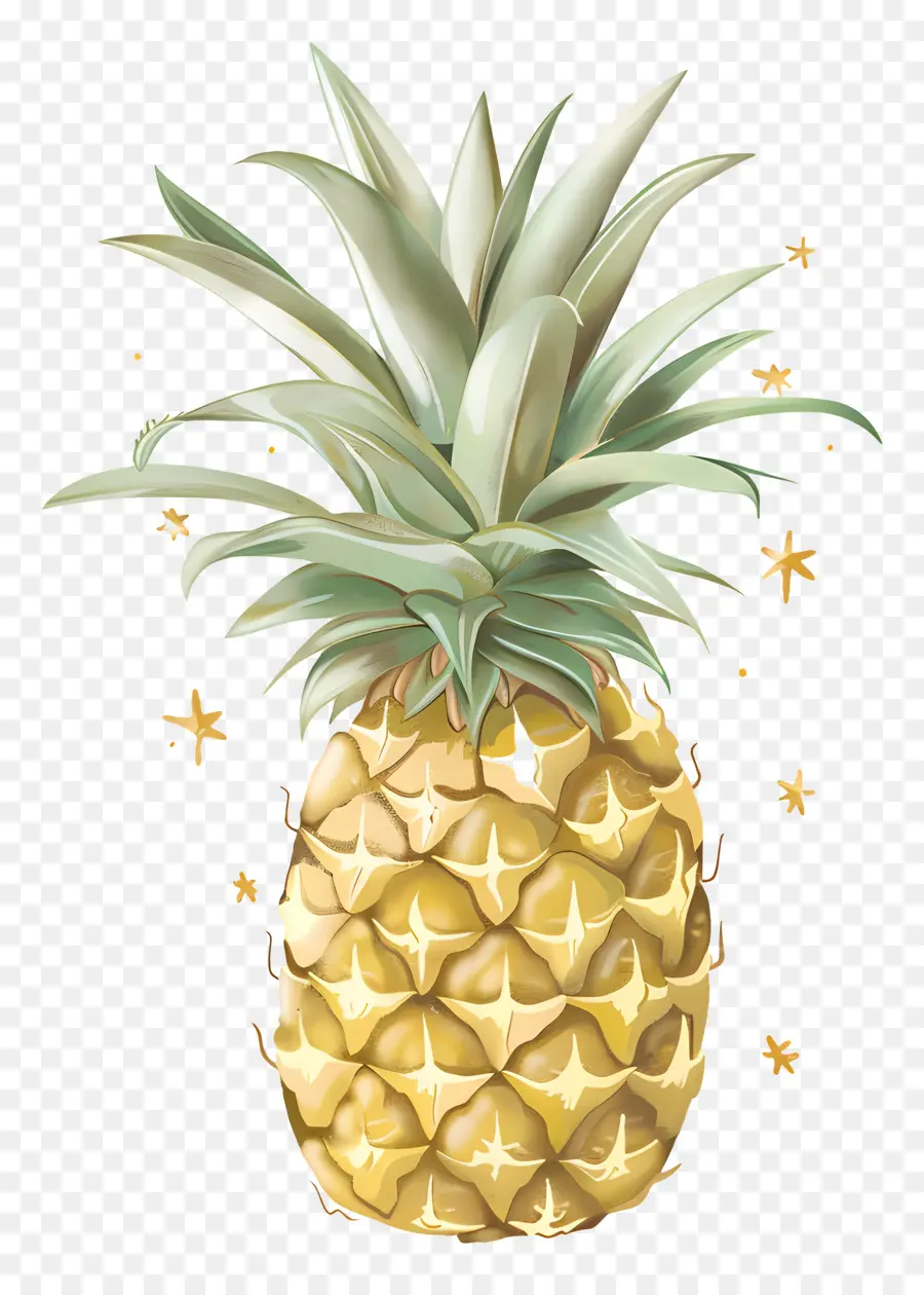 Pineapple，Золотой ананас PNG