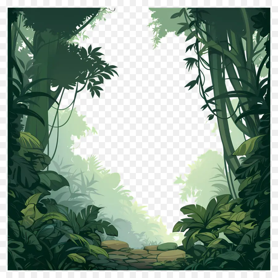 фон джунглей，лес PNG