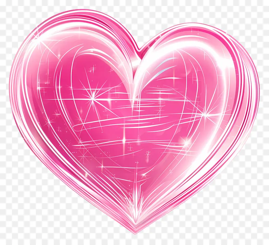 розовое сердце，розовый PNG