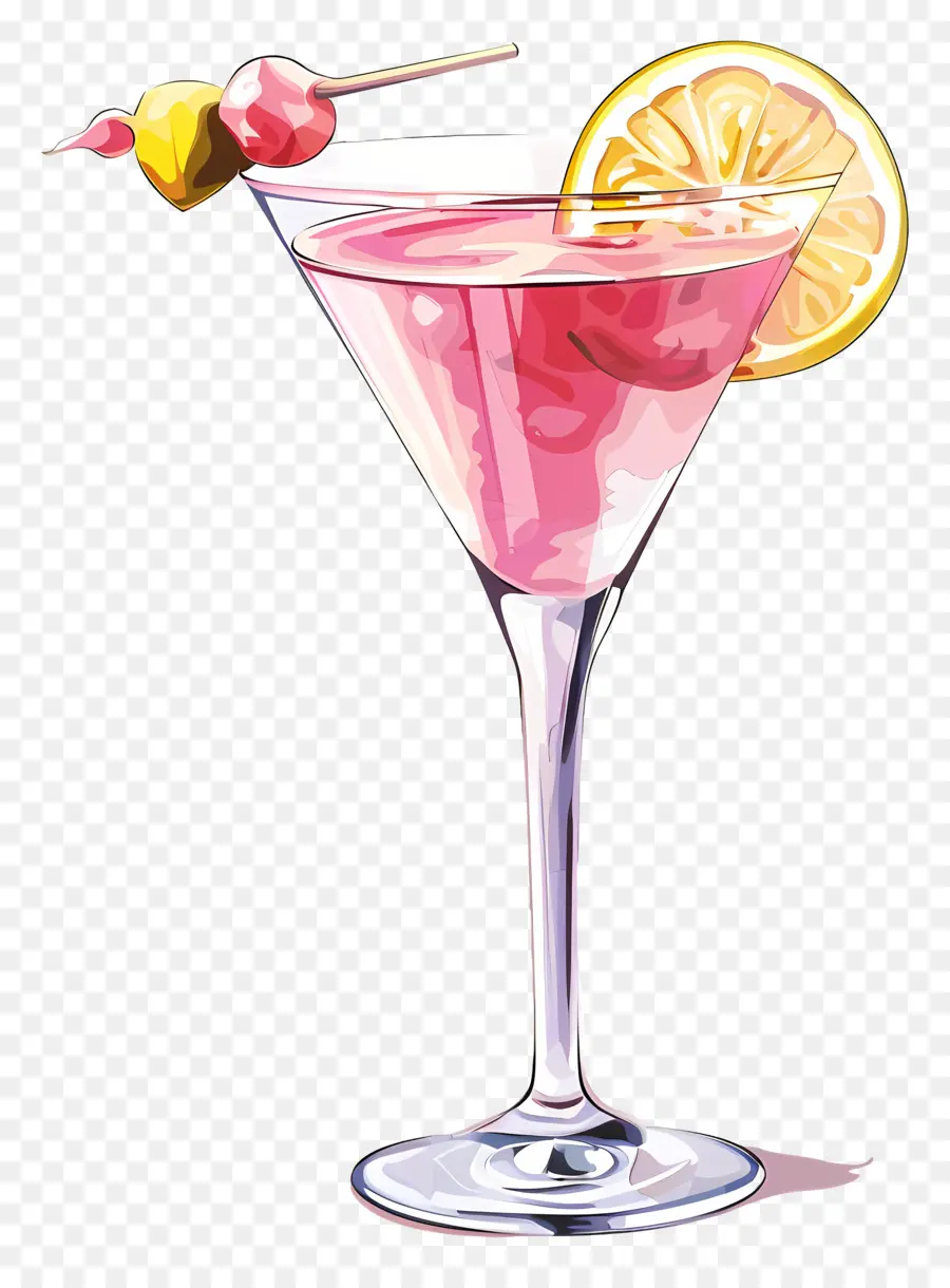 розовый коктейль，Коктейль PNG