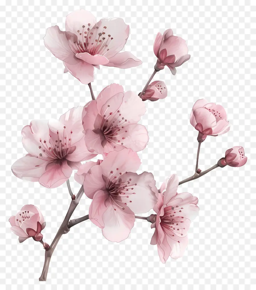 Сакура цветы，вишни PNG