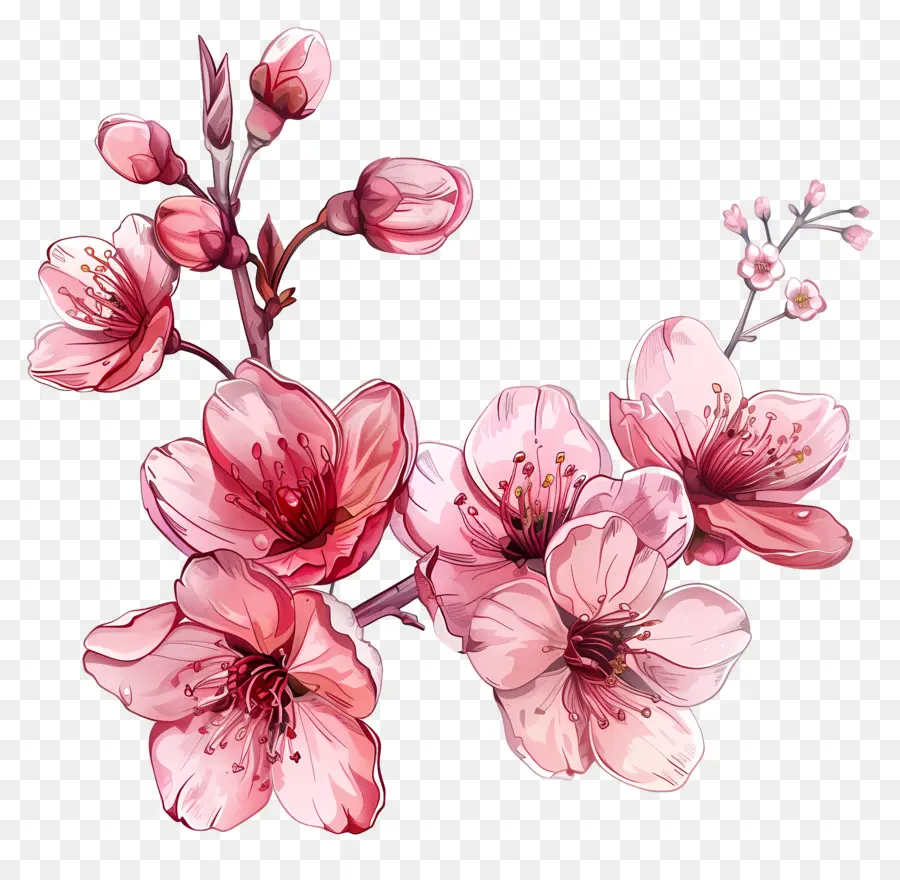 Сакура цветы，Вишни PNG