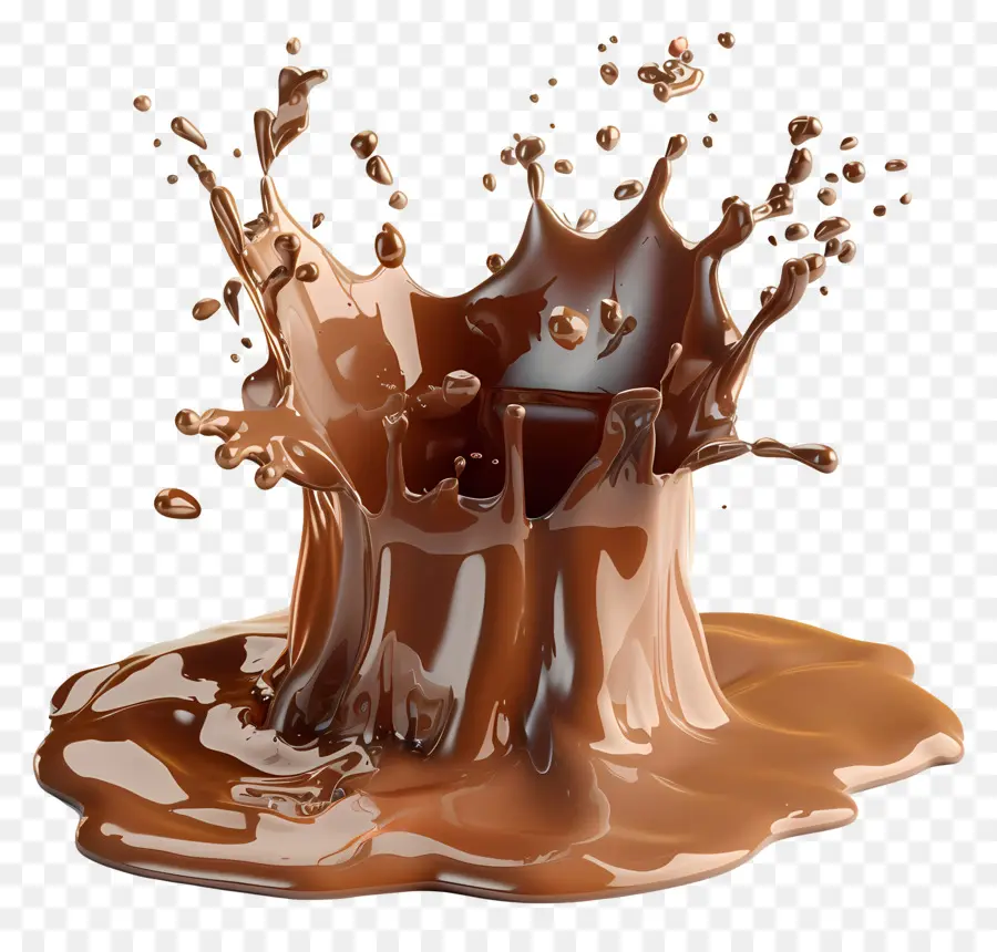 брызги почвы，Шоколадный фонтан PNG