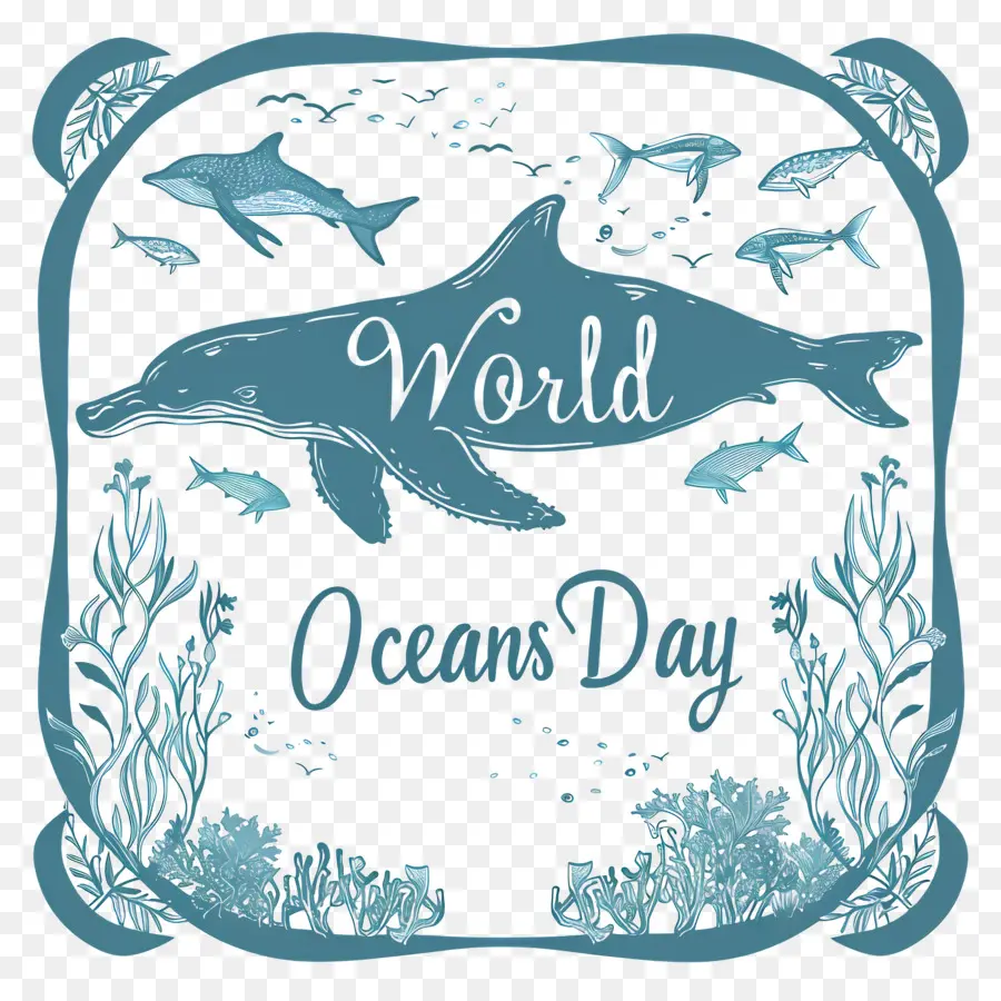 Всемирный день океанов，Кит PNG