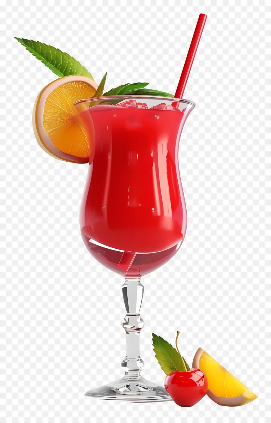 Красный коктейль，фруктовый напиток PNG
