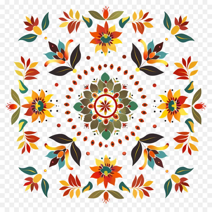 Простой месяц Атапура，Floral Pattern PNG