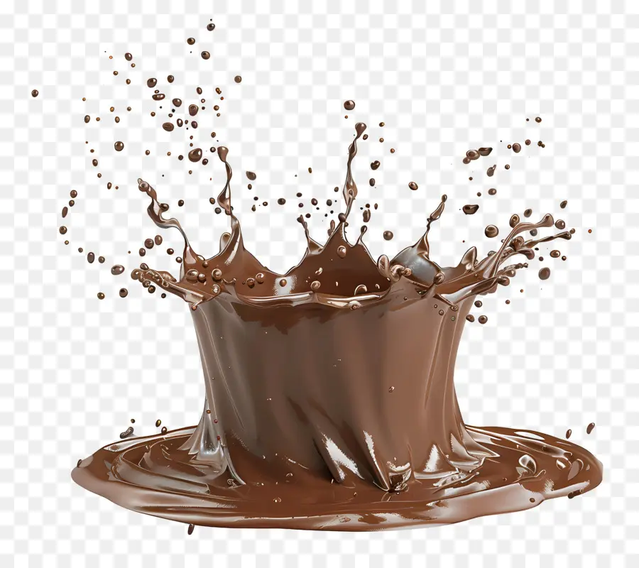 брызги почвы，шоколадный молочный коктейль PNG
